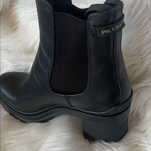 Prada Women's Black Heeled Boots